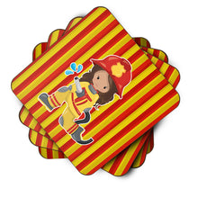 Load image into Gallery viewer, Fireman Girl Foam Coaster  BB7001FC