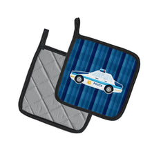 Load image into Gallery viewer, Police Car Pot Holders - Set of 2 - Heat-Resistant Kitchen Essentials BB7009PTHD
