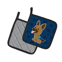 Load image into Gallery viewer, Police German Shepherd Pot Holders - Set of 2 - Heat-Resistant Kitchen Essentials BB7010PTHD
