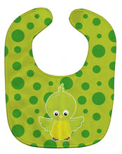 Load image into Gallery viewer, Bird on Green Polkadots Baby Bib BB7012BIB