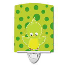Load image into Gallery viewer, Bird on Green Polkadots Ceramic Night Light BB7012CNL