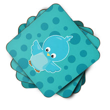 Load image into Gallery viewer, Bird on Blue Polkadots Foam Coaster  BB7013FC