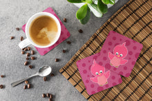 Load image into Gallery viewer, Bird on Pink Polkadots Foam Coaster  BB7014FC