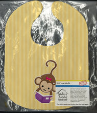 Load image into Gallery viewer, Monkey Reading Baby Bib BB7015BIB