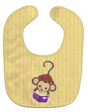 Load image into Gallery viewer, Monkey Reading Baby Bib BB7015BIB