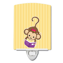 Load image into Gallery viewer, Monkey Reading Ceramic Night Light BB7015CNL