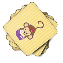 Load image into Gallery viewer, Monkey Reading Foam Coaster  BB7015FC