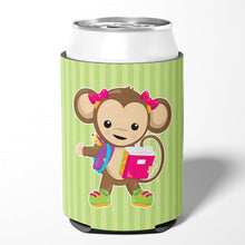Load image into Gallery viewer, Monkey Going to School Can or Bottle Hugger BB7016CC