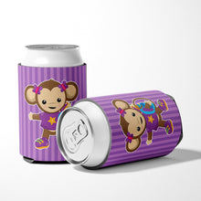 Load image into Gallery viewer, Monkey with Backpack Can or Bottle Hugger BB7017CC