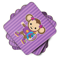 Load image into Gallery viewer, Monkey with Backpack Foam Coaster  BB7017FC