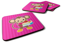 Load image into Gallery viewer, Monkey and School books Foam Coaster  BB7018FC