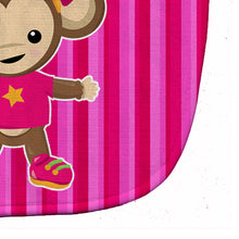 Load image into Gallery viewer, Monkey on Pink Stripes Baby Bib BB7020BIB