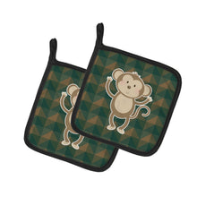 Load image into Gallery viewer, Monkey Pot Holders - Set of 2 - Heat-Resistant Kitchen Essentials BB7025PTHD