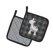 Load image into Gallery viewer, Zebra Pot Holders - Set of 2 - Heat-Resistant Kitchen Essentials BB7026PTHD