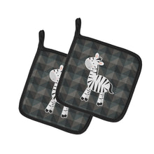 Load image into Gallery viewer, Zebra Pot Holders - Set of 2 - Heat-Resistant Kitchen Essentials BB7026PTHD