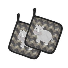 Load image into Gallery viewer, Rhinoceros Pot Holders - Set of 2 - Heat-Resistant Kitchen Essentials BB7033PTHD