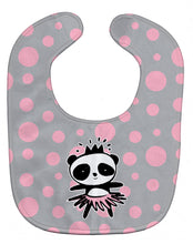 Load image into Gallery viewer, Panda Bear Ballerina Baby Bib BB7035BIB