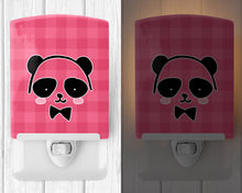 Load image into Gallery viewer, Panda Bear Pink Face Ceramic Night Light BB7039CNL
