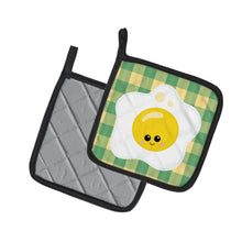 Load image into Gallery viewer, Fried Egg Face Pot Holders - Set of 2 - Heat-Resistant Kitchen Essentials BB7044PTHD