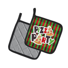 Load image into Gallery viewer, Pizza Party Pot Holders - Set of 2 - Heat-Resistant Kitchen Essentials BB7059PTHD
