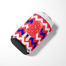 Load image into Gallery viewer, Ice Pop Popsicle Red White Blue Can or Bottle Hugger BB7063CC