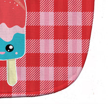 Load image into Gallery viewer, Ice Pop Popsicle Face Gingham Baby Bib BB7067BIB