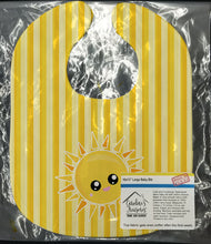 Load image into Gallery viewer, Sunshine Sun Face on Stripes Baby Bib BB7071BIB