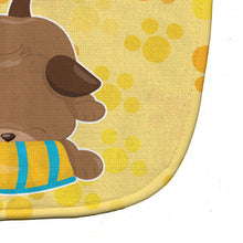 Load image into Gallery viewer, Puppy on Yellow Pawprints Baby Bib BB7076BIB