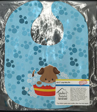 Load image into Gallery viewer, Puppy taking a bath Baby Bib BB7077BIB