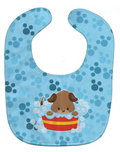 Load image into Gallery viewer, Puppy taking a bath Baby Bib BB7077BIB