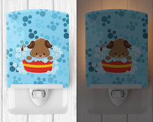 Load image into Gallery viewer, Puppy taking a bath Ceramic Night Light BB7077CNL