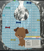 Load image into Gallery viewer, Puppy on Blue Bones Baby Bib BB7079BIB
