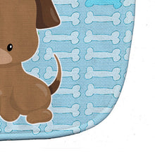 Load image into Gallery viewer, Puppy on Blue Bones Baby Bib BB7079BIB
