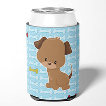 Load image into Gallery viewer, Puppy on Blue Bones Can or Bottle Hugger BB7079CC