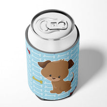 Load image into Gallery viewer, Puppy on Blue Bones Can or Bottle Hugger BB7079CC