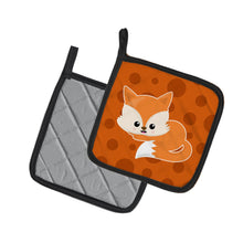 Load image into Gallery viewer, Baby Fox Polkadot Pot Holders - Set of 2 - Heat-Resistant Kitchen Essentials BB7086PTHD