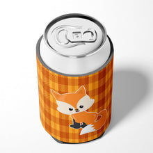 Load image into Gallery viewer, Baby Fox Gingham Can or Bottle Hugger BB7087CC