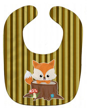 Load image into Gallery viewer, Baby Fox Tree Stripes Baby Bib BB7088BIB