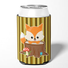 Load image into Gallery viewer, Baby Fox Tree Stripes Can or Bottle Hugger BB7088CC