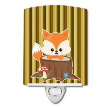 Load image into Gallery viewer, Baby Fox Tree Stripes Ceramic Night Light BB7088CNL
