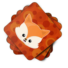 Load image into Gallery viewer, Baby Fox Face Polkadots Foam Coaster  BB7089FC