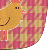 Load image into Gallery viewer, Chicken Hen on Gingham Baby Bib BB7090BIB