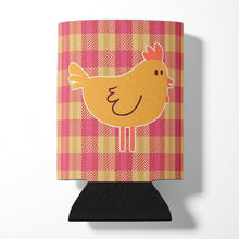 Load image into Gallery viewer, Chicken Hen on Gingham Can or Bottle Hugger BB7090CC