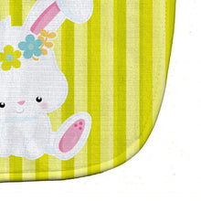 Load image into Gallery viewer, Easter White Rabbit with Flowers Baby Bib BB7093BIB
