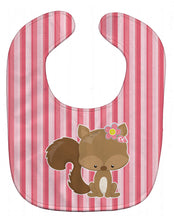 Load image into Gallery viewer, Squirrel with Flowers Baby Bib BB7094BIB