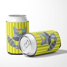 Load image into Gallery viewer, Raccoon with Flowers Can or Bottle Hugger BB7095CC