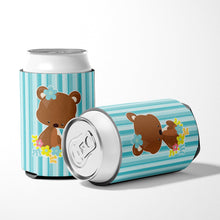 Load image into Gallery viewer, Bear with Flowers Can or Bottle Hugger BB7096CC