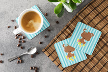 Load image into Gallery viewer, Bear with Flowers Foam Coaster  BB7096FC