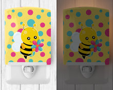 Load image into Gallery viewer, Bee with Flower Ceramic Night Light BB7097CNL