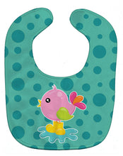 Load image into Gallery viewer, Bird in Rainboots and Puddle Baby Bib BB7103BIB